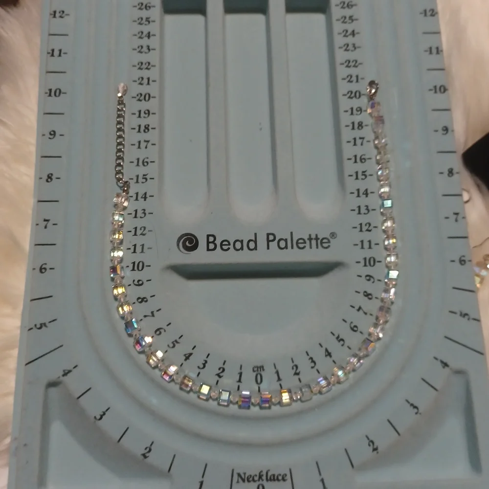 multicolored crystal necklace - Picture 6 of 6